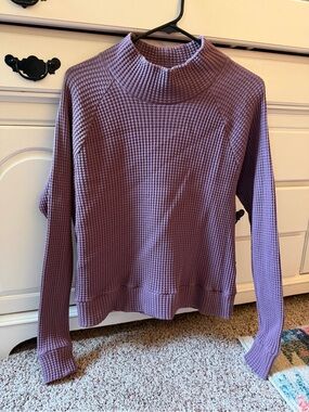 The North Face | Women's Lavender Waffle Mock Neck Sweater